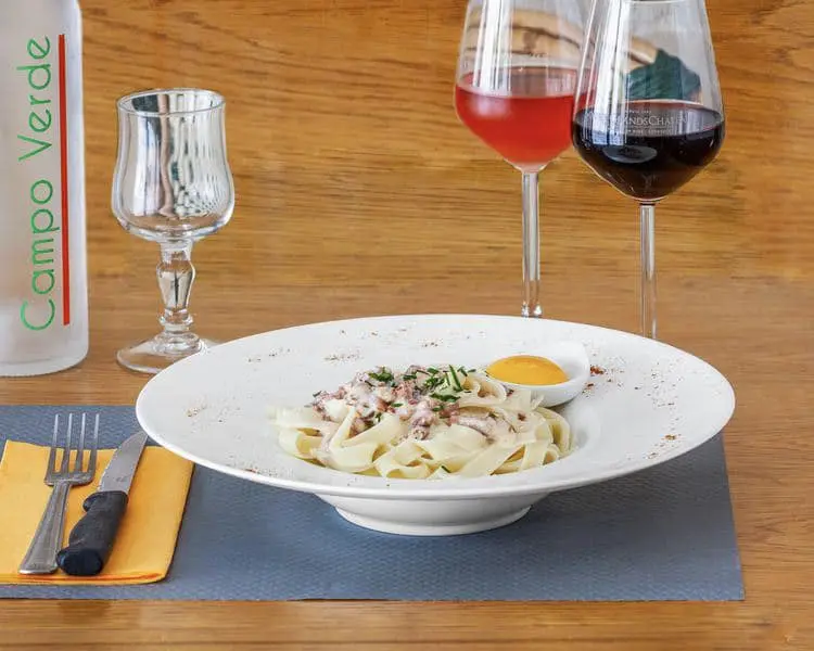 plate with glasses